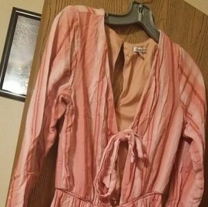 Small Pink Stripped Romper